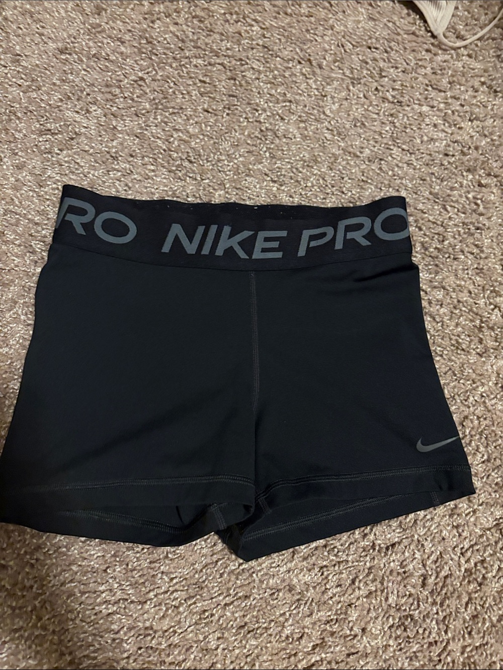 Nike Black Pro Compression Bike Shorts with Branded Waistband